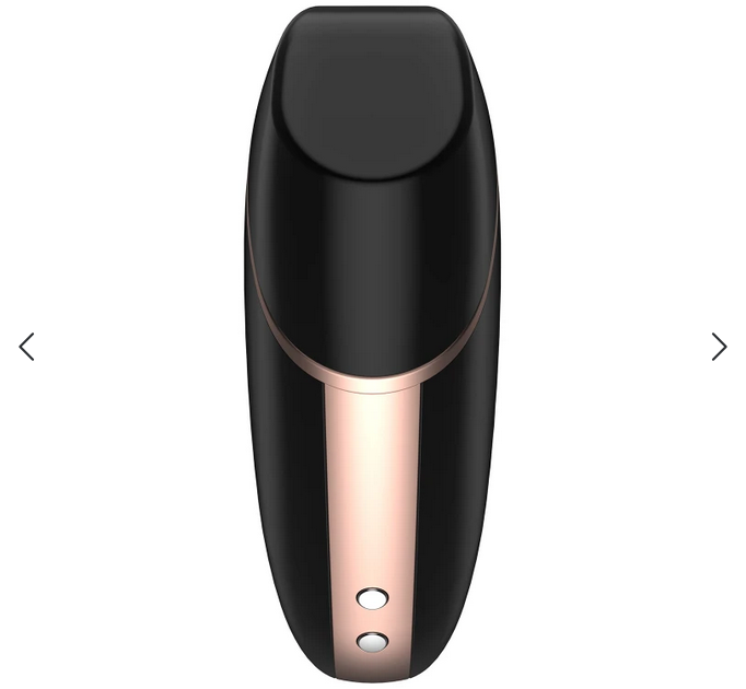 Satisfyer Love Triangle Black Air-Pulse Clit Vibrator App Waterproof Vibe