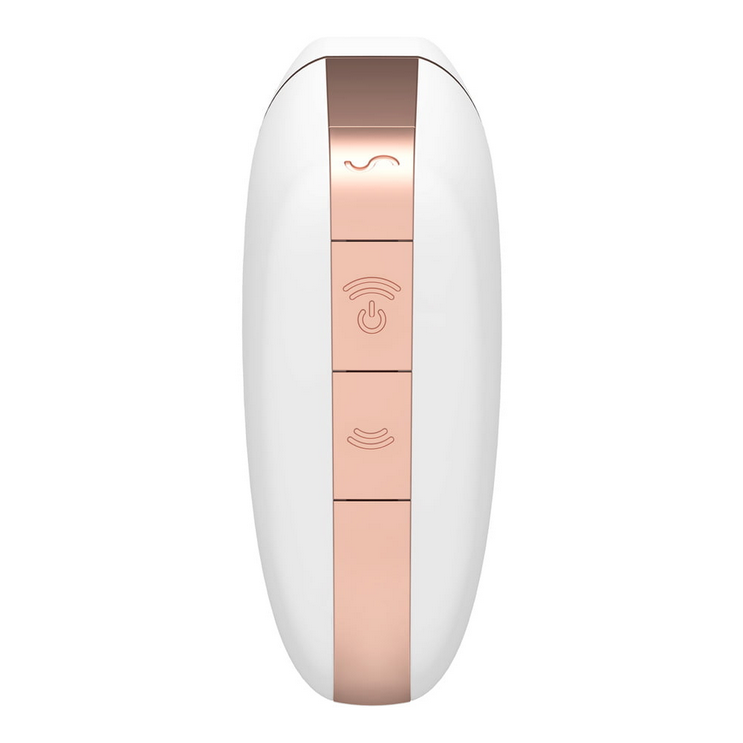 Satisfyer Love Triangle White Air-Pulse Clit Vibrator App Waterproof Vibe