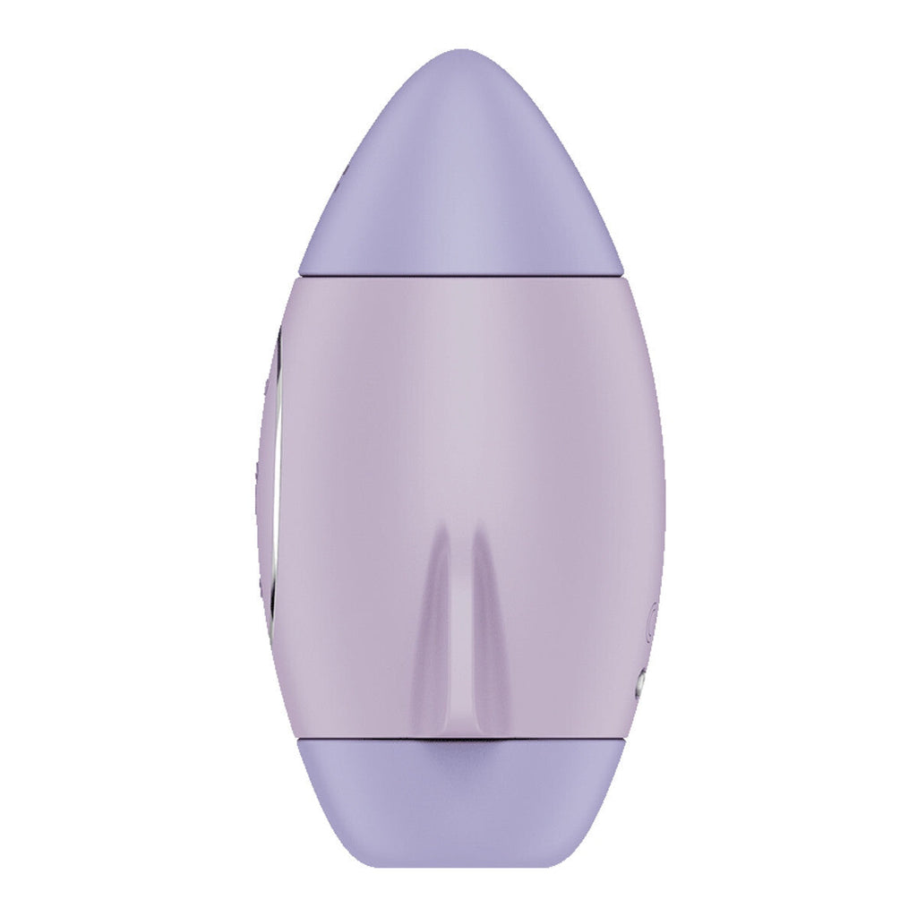 Satisfyer Mission Control Double Air Pulse Lilac Silicone Clitoral Vibrator Waterproof Massager