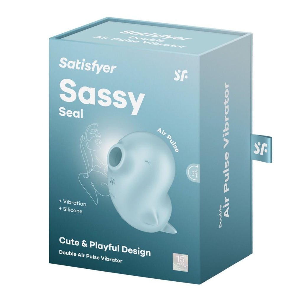 Satisfyer Sassy Seal Silicone Double Air Pulse Clitoral Vibrator Waterproof Massager