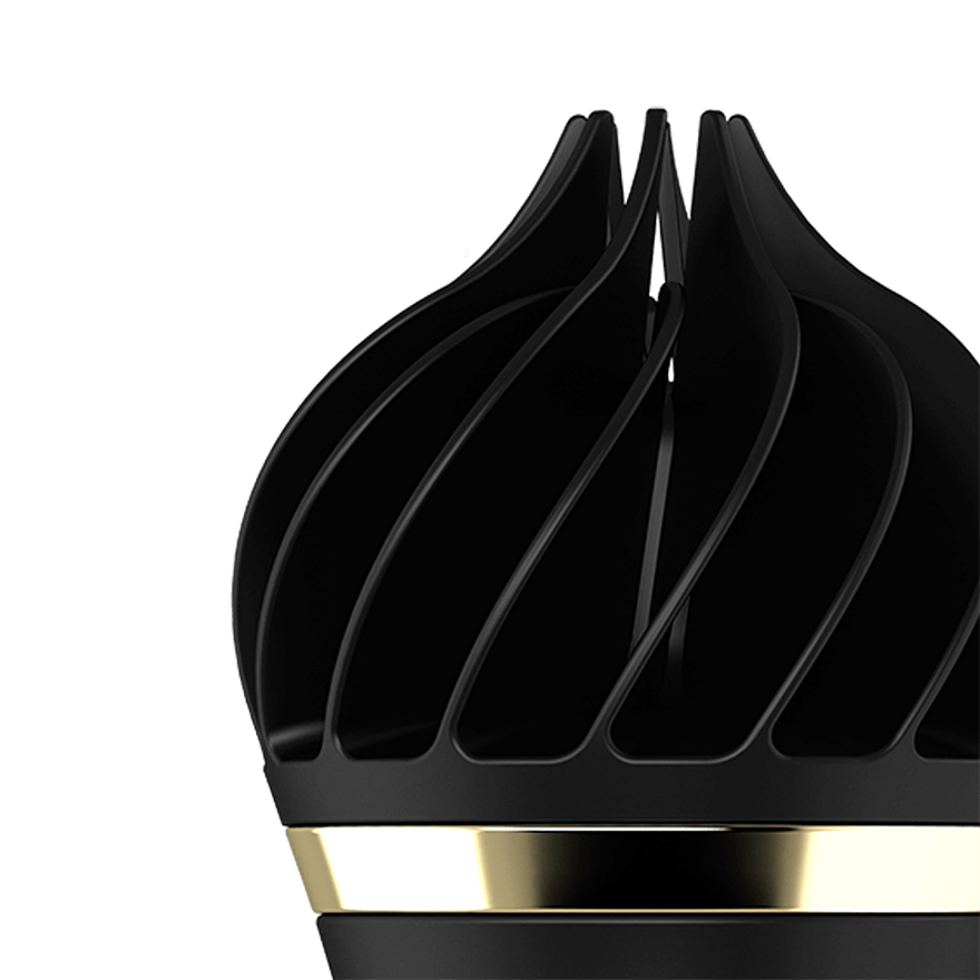 Satisfyer Sweet Treat Rotating Clitoral Vibrator Gold/Black Silicone USB Rechargeable