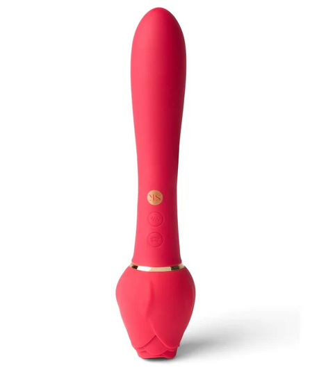 Secret Kisses Rosegasm Lingo Dual Clit Licking G-Spot Multispeed Vibrator