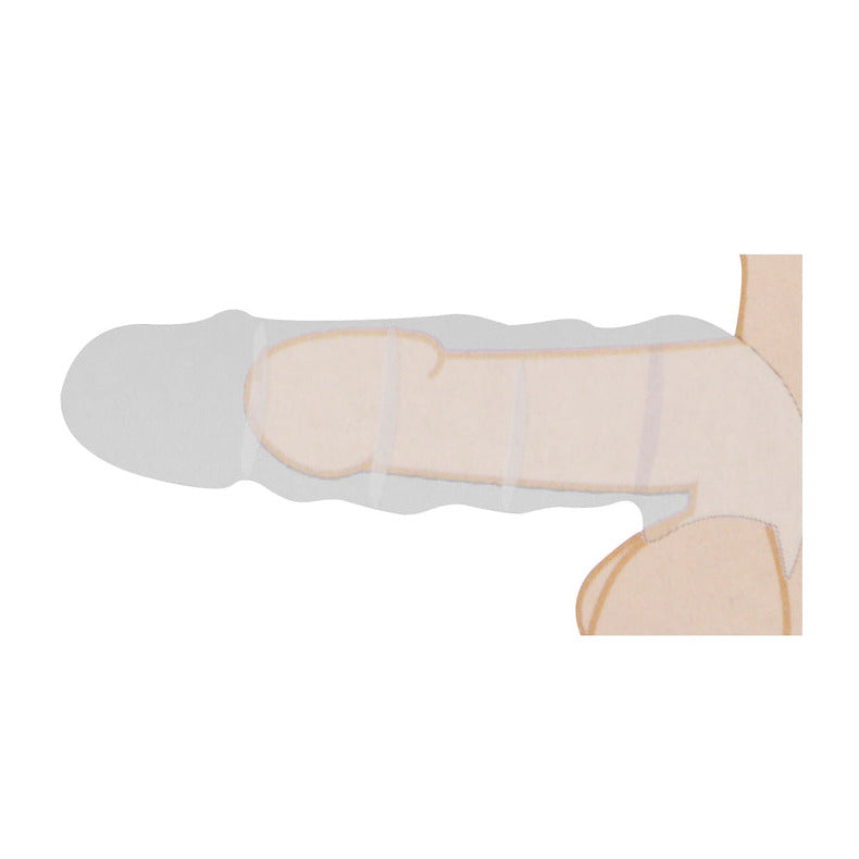 Shots Toys RealRock Skin 8 Inch Penis Sleeve Extender Black