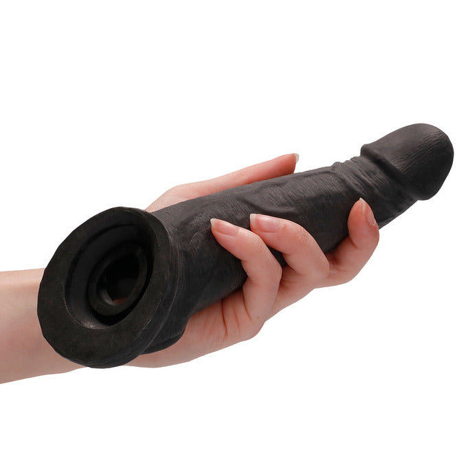 Shots Toys RealRock Skin 8 Inch Penis Sleeve Extender Black