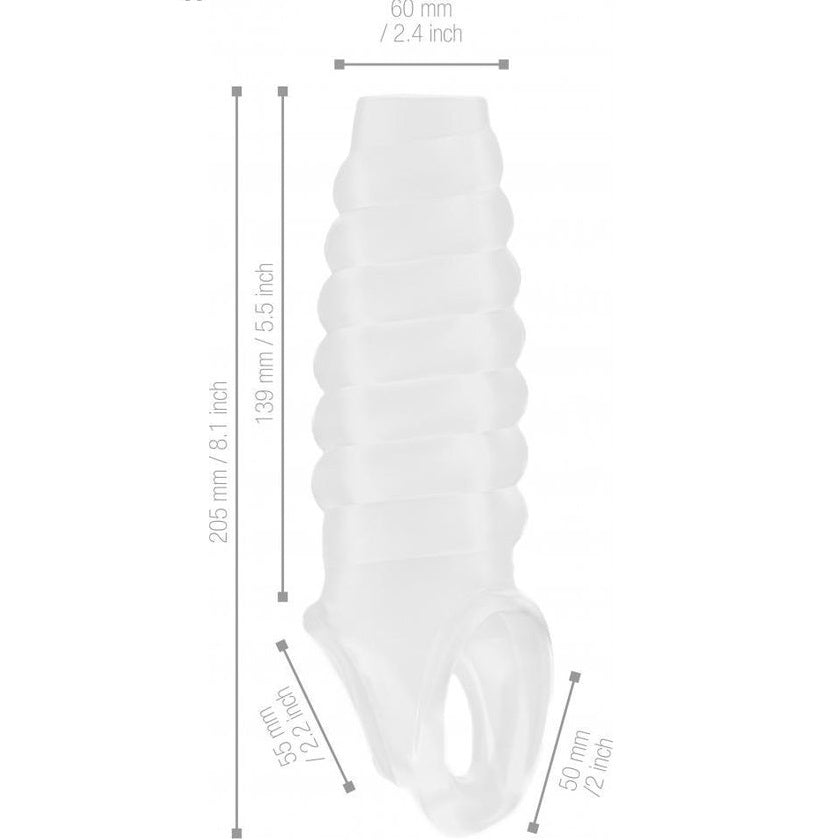 Shots Toys Sono No.21 Stretchy Thick Ribbed Penis Sleeve Extender