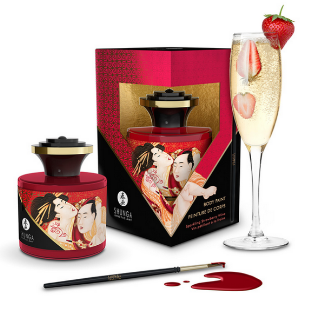 Shunga Luxury Edible Body Paint Chocolate Strawberry Vanilla Couples Sex Game