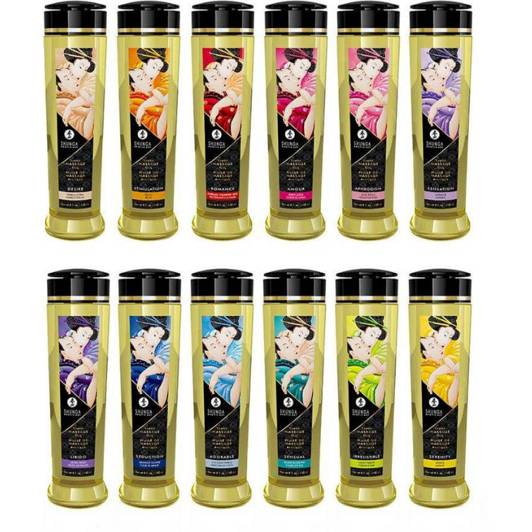 Shunga Sensual Erotic Massage Oil Vitamin E Vegan Natural Oils Non Greasy 240ml