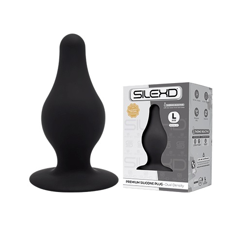 SilexD Dual Density Silicone Butt Plug Suction Cup Anal Bondage Fetish BDSM