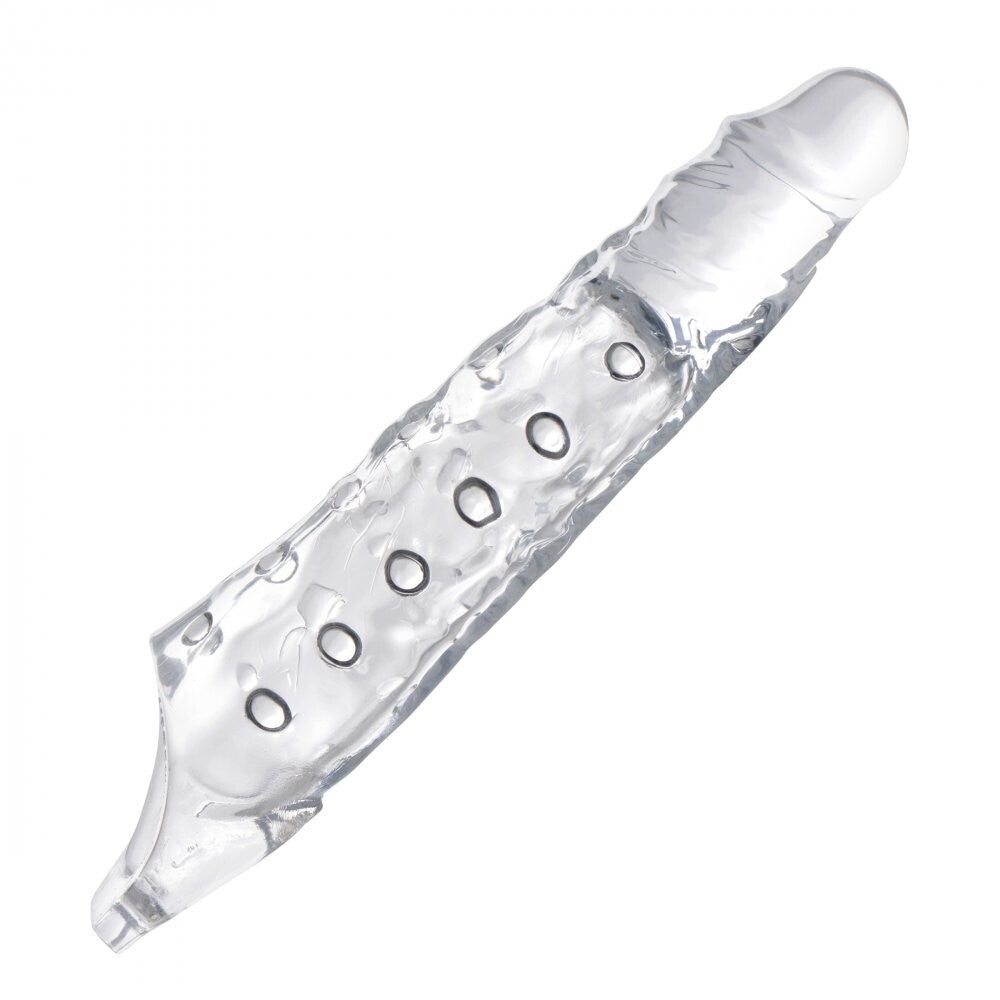 Size Matters 3 Inch Clear Penis Beaded Extender Sleeve