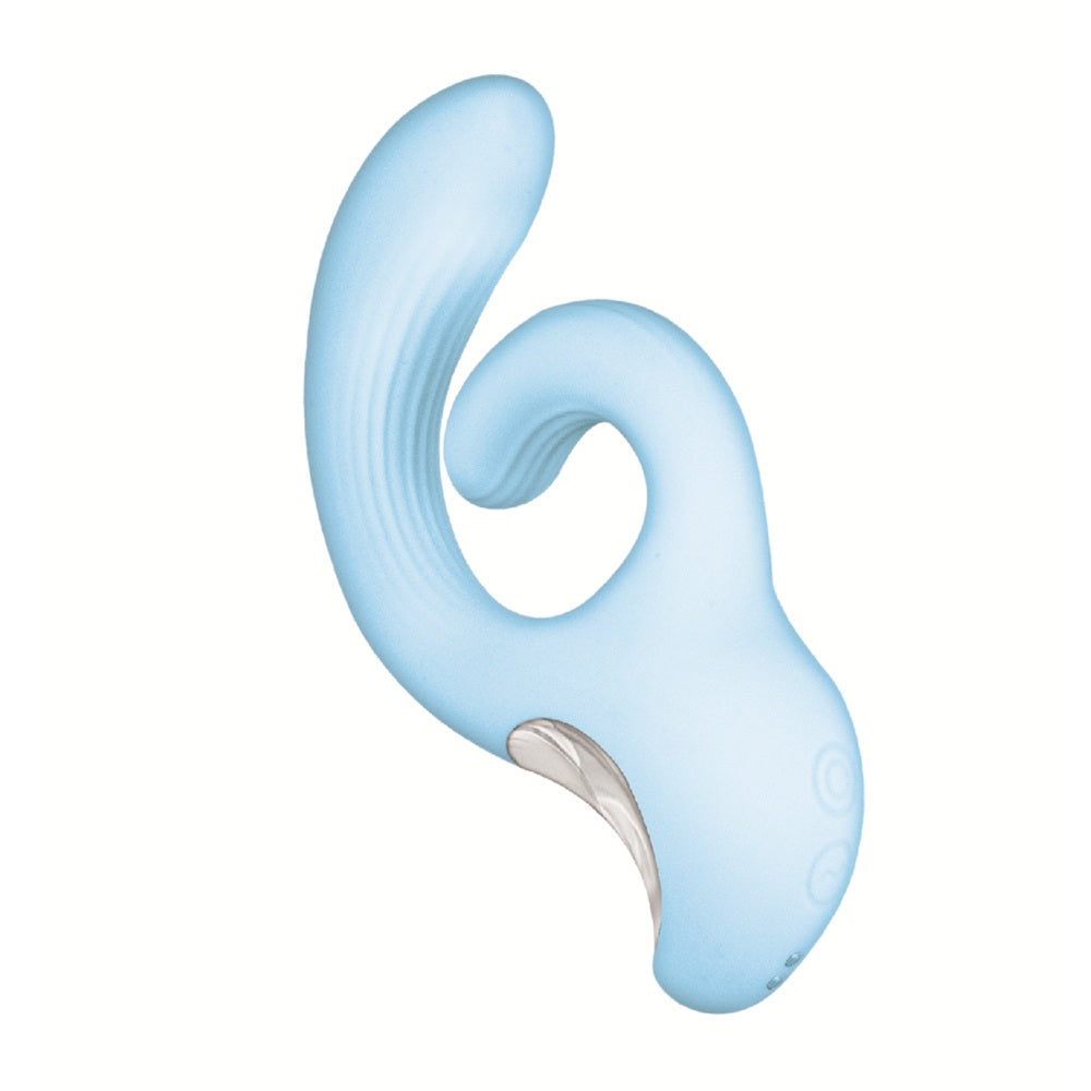Sky Cumulus Swirl G-Spot Vibrator Silicone 10 Function Dual Motor Massager Vibe