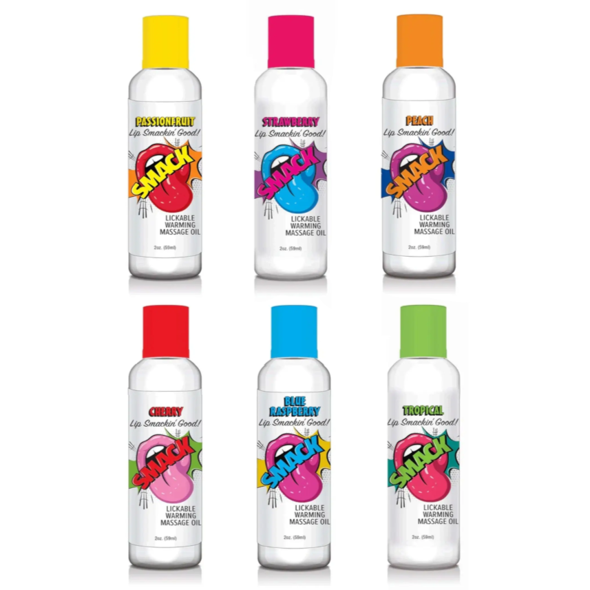 Smack Warming & Lickable Flavoured Couples Massage Oil 59ml