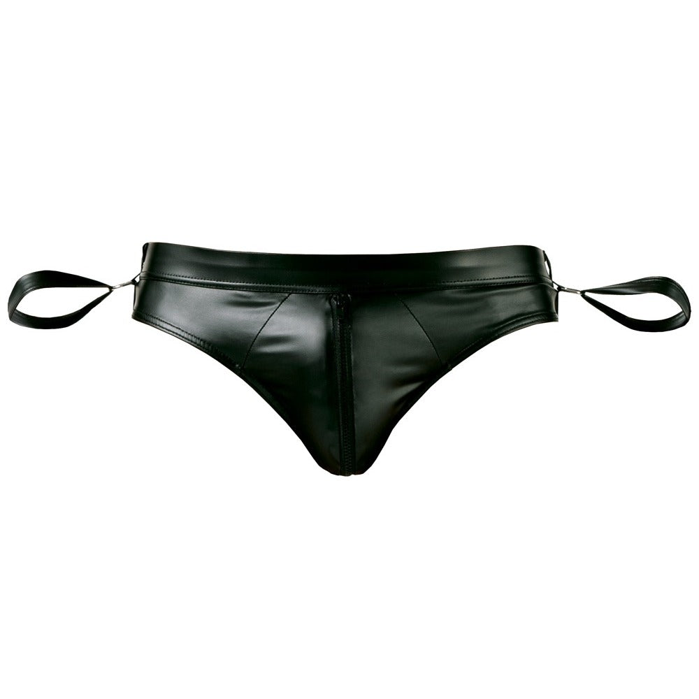 Svenjoyment Mens Bondage Jock Briefs With Arm Restraints Small - Extra Large