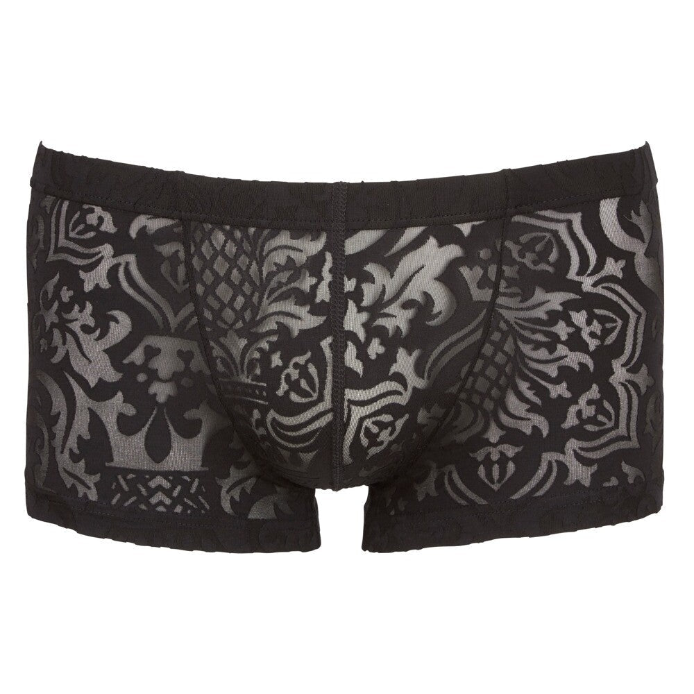 Svenjoyment Patterned Revealing Boxer Briefs Sheer Black Small - Extra Large