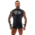 Svenjoyment Sleeveless Body Jumpsuit WIth Arm Loop Restraints Small - Extra Large