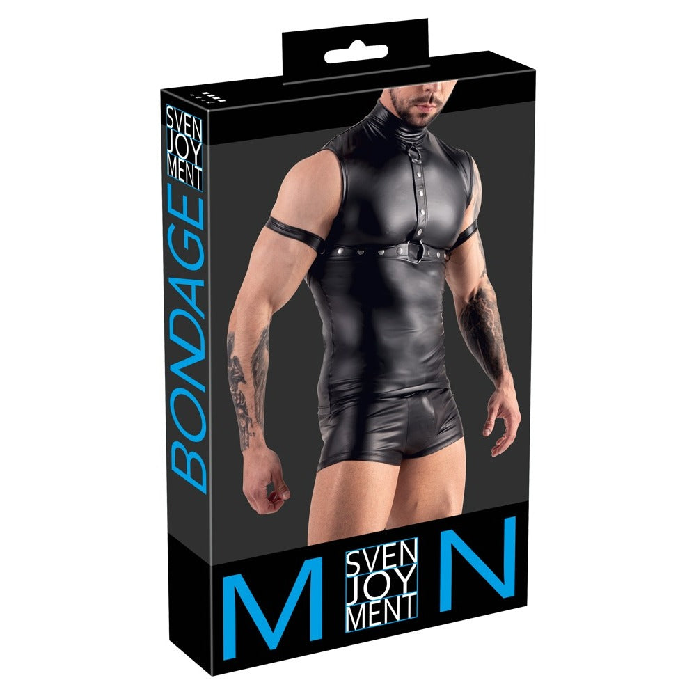 Svenjoyment Sleeveless Top With Chest Harness And Arm Loops Small - Extra Large