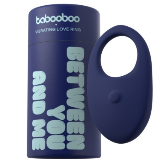 Tabooboo Between You and Me Vibrating Love Cock Ring Multispeed Waterproof