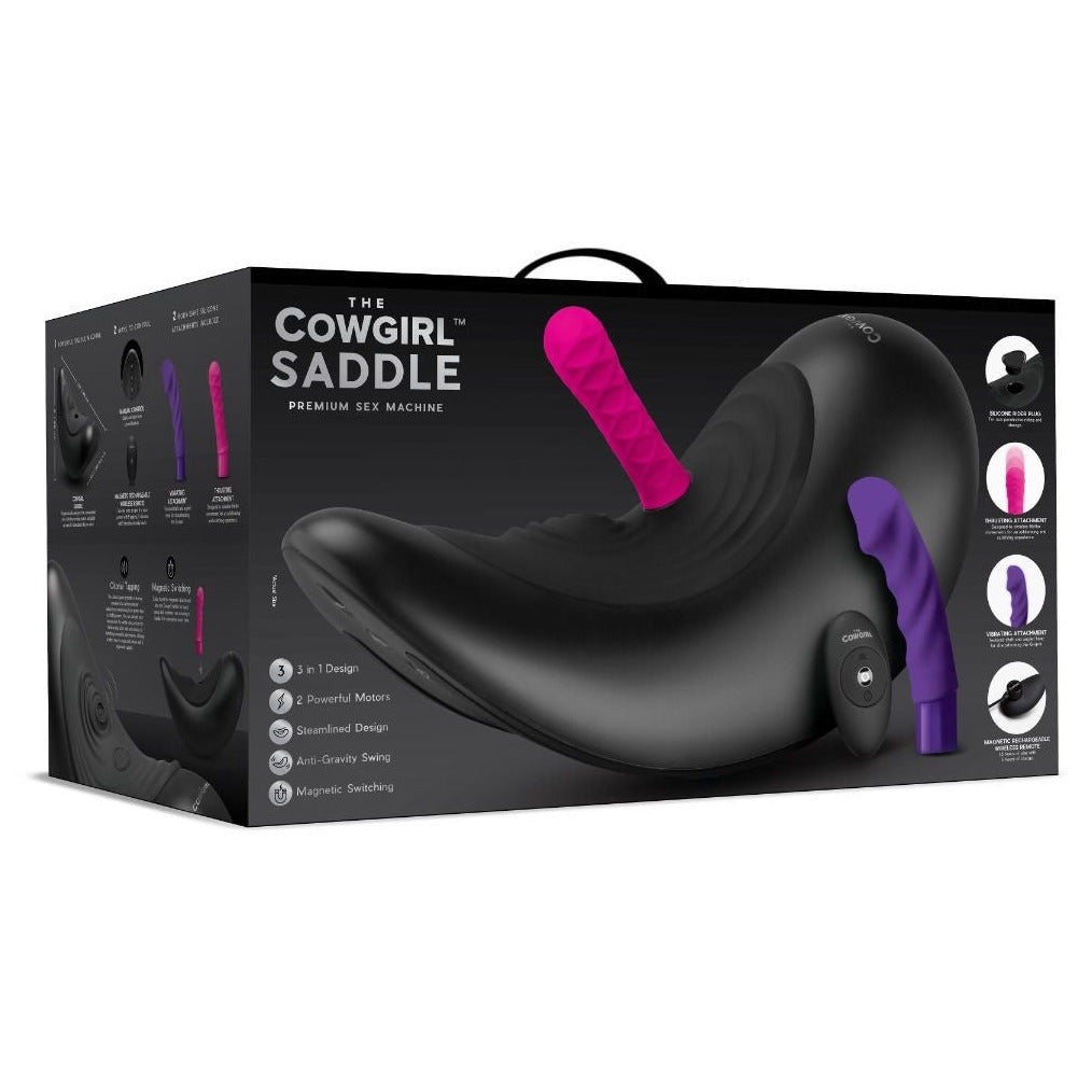 The Cowgirl Saddle Sex Machine Sit On Vibrator G-Spot Clitoral Stimulator Lay-On