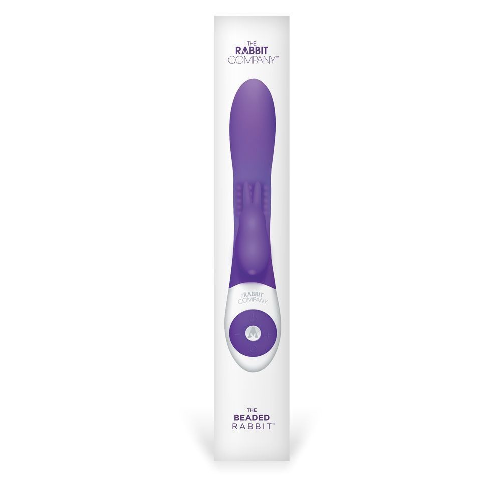 The Rabbit Company Beaded G-Spot Clitoral Vibrator Silicone USB Massage Wand