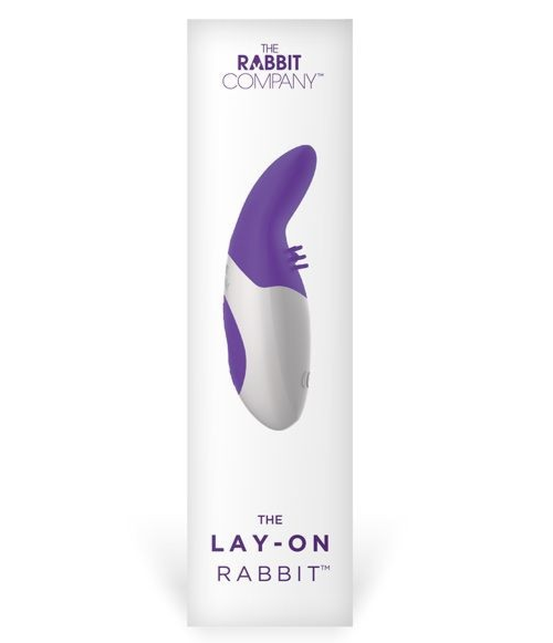 The Rabbit Company Lay On Massager Clit Vibrator Multispeed Silicone USB Purple