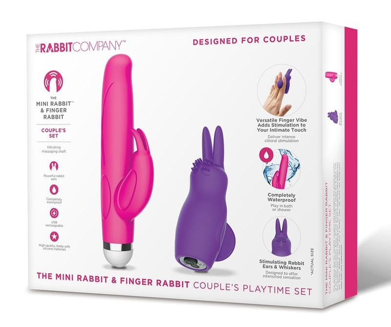The Rabbit Company Mini Rabbit Vibe Finger Bullet Clit G-Spot Couples Set