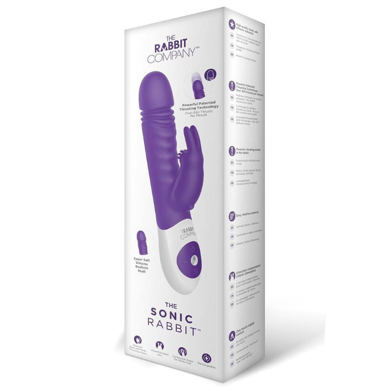 The Rabbit Company Sonic G-Spot Clitoral Vibrator Silicone Massage Wand