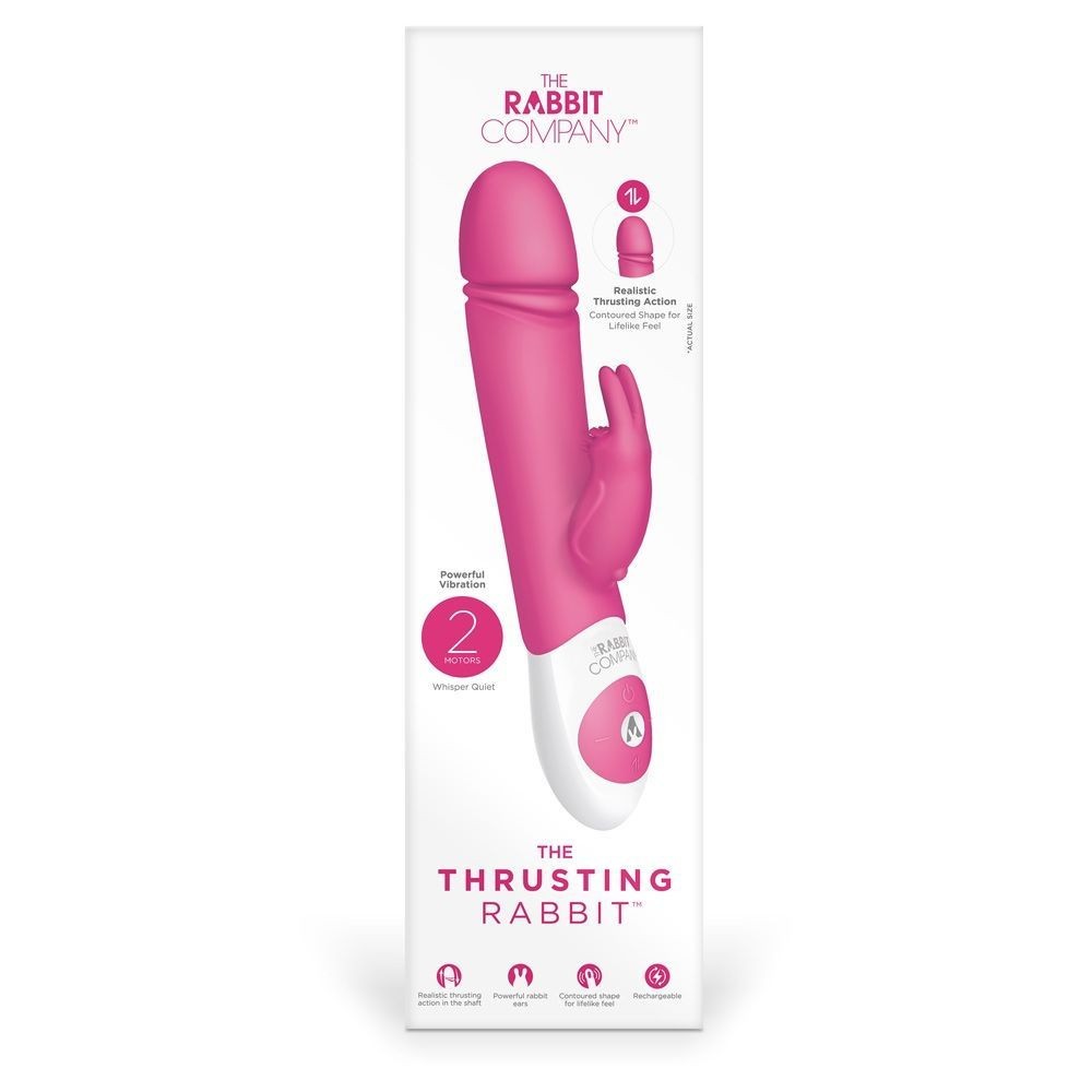 The Rabbit Company Thrusting Silicone Vibrator Clitoral G-Spot Sex Massage Wand