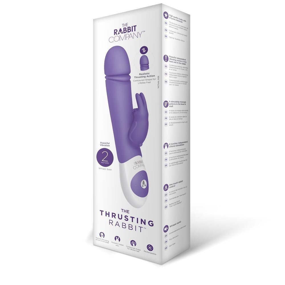 The Rabbit Company Thrusting Vibrator Clitoral G-Spot Silicone Sex Massage Wand