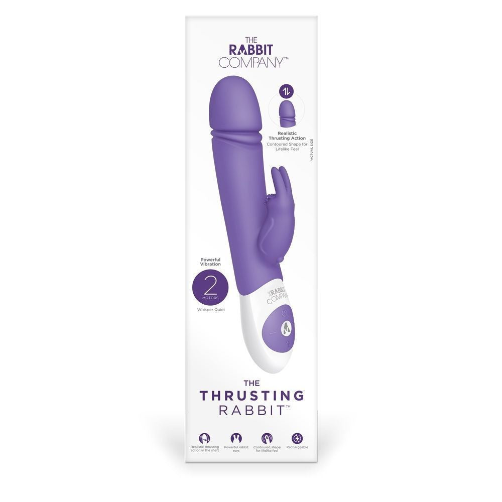 The Rabbit Company Thrusting Vibrator Clitoral G-Spot Silicone Sex Massage Wand