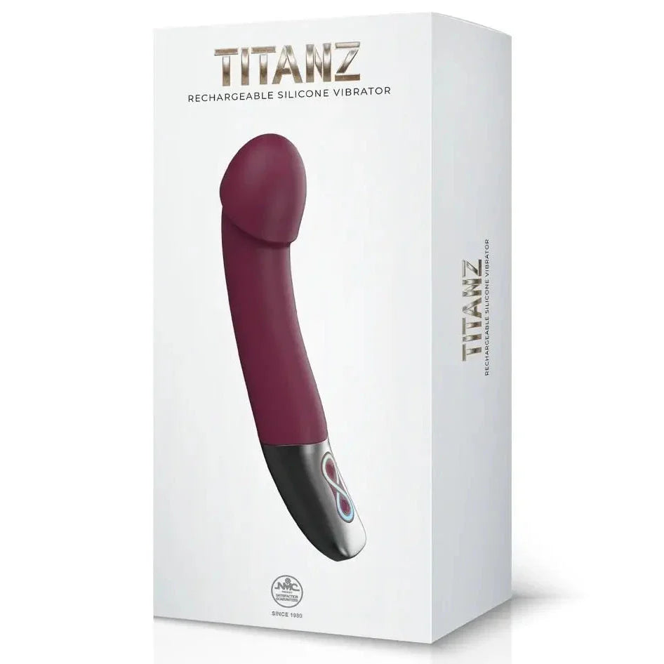 Titanz Bendable Silicone G-Spot Prostate Vibrator USB Rechargeable Purple Massager