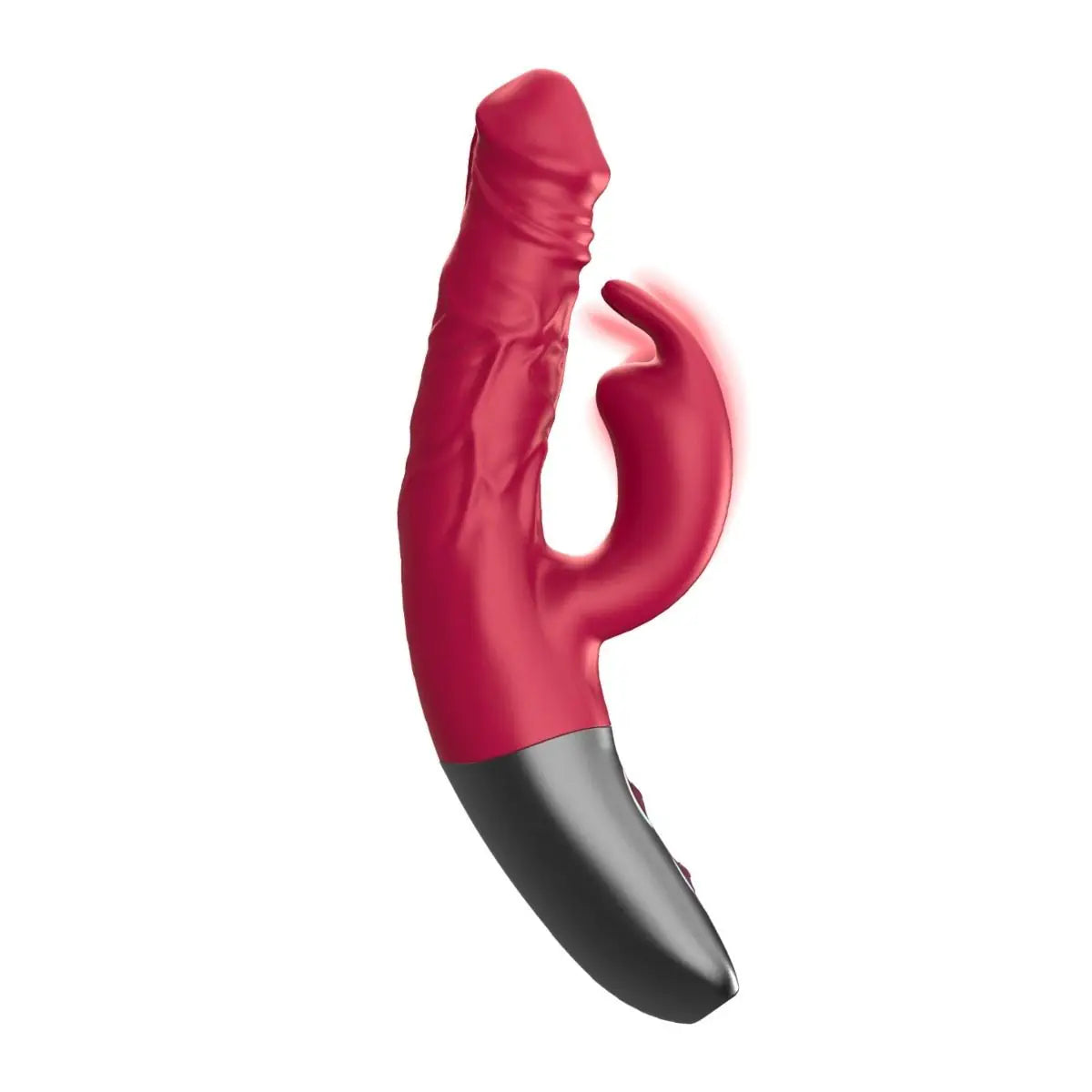 Titanz Rotating 3.5 Inch Rechargeable Silicone Rabbit Vibrator With Clit Stimulation Pink
