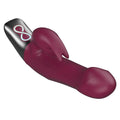 Titanz Rotating 5 Inch Rechargeable Silicone Rabbit Vibrator With Clit Stimulation Purple