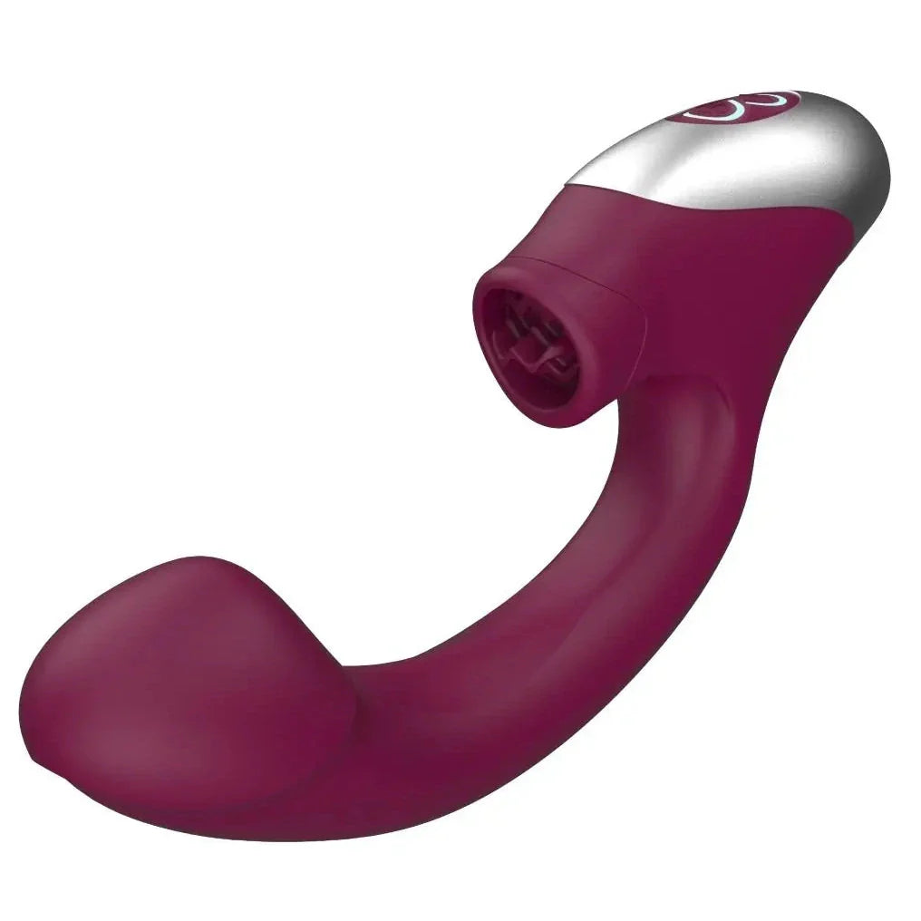 Titanz Silicone G-Spot & Clit Tickler Rechargeable Dual Vibrator Purple