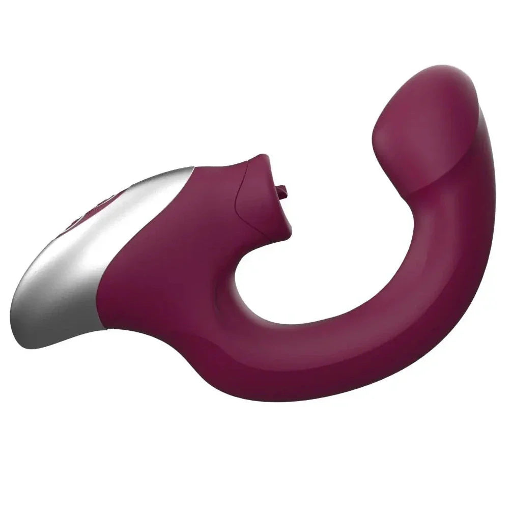 Titanz Silicone G-Spot & Clit Tickler Rechargeable Dual Vibrator Purple