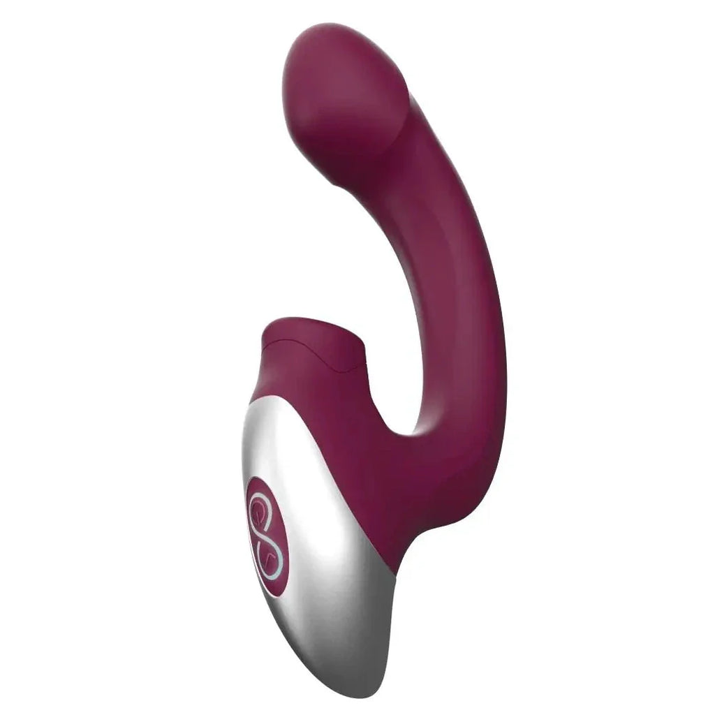 Titanz Silicone G-Spot & Clit Tickler Rechargeable Dual Vibrator Purple