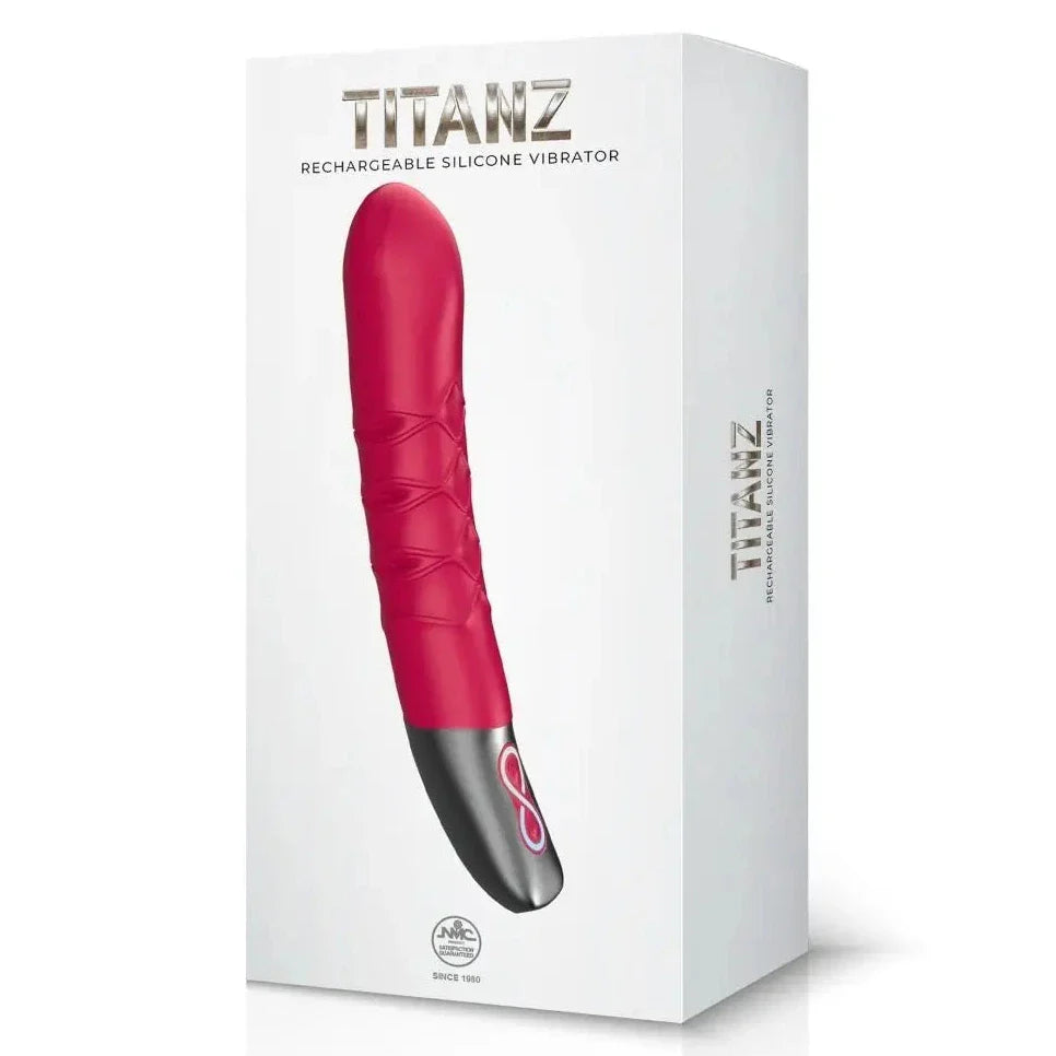 Titanz Thrusting Silicone G-Spot Anal Prostate Vibrator USB Rechargeable Massager Pink