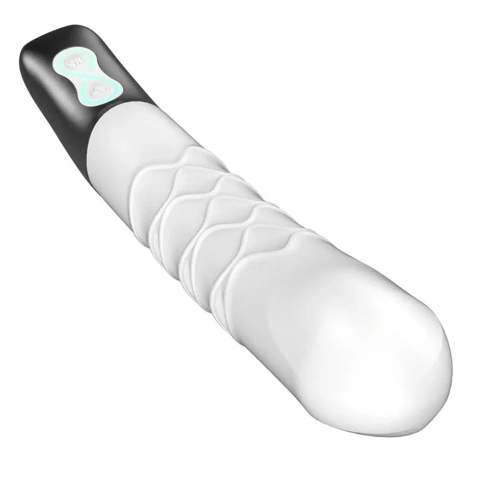 Titanz Thrusting Silicone G-Spot Anal Prostate Vibrator USB Rechargeable Massager White