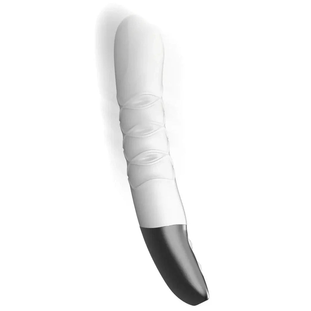 Titanz Thrusting Silicone G-Spot Anal Prostate Vibrator USB Rechargeable Massager White