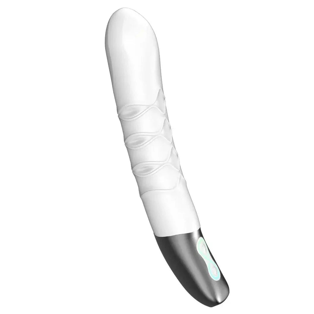 Titanz Thrusting Silicone G-Spot Anal Prostate Vibrator USB Rechargeable Massager White