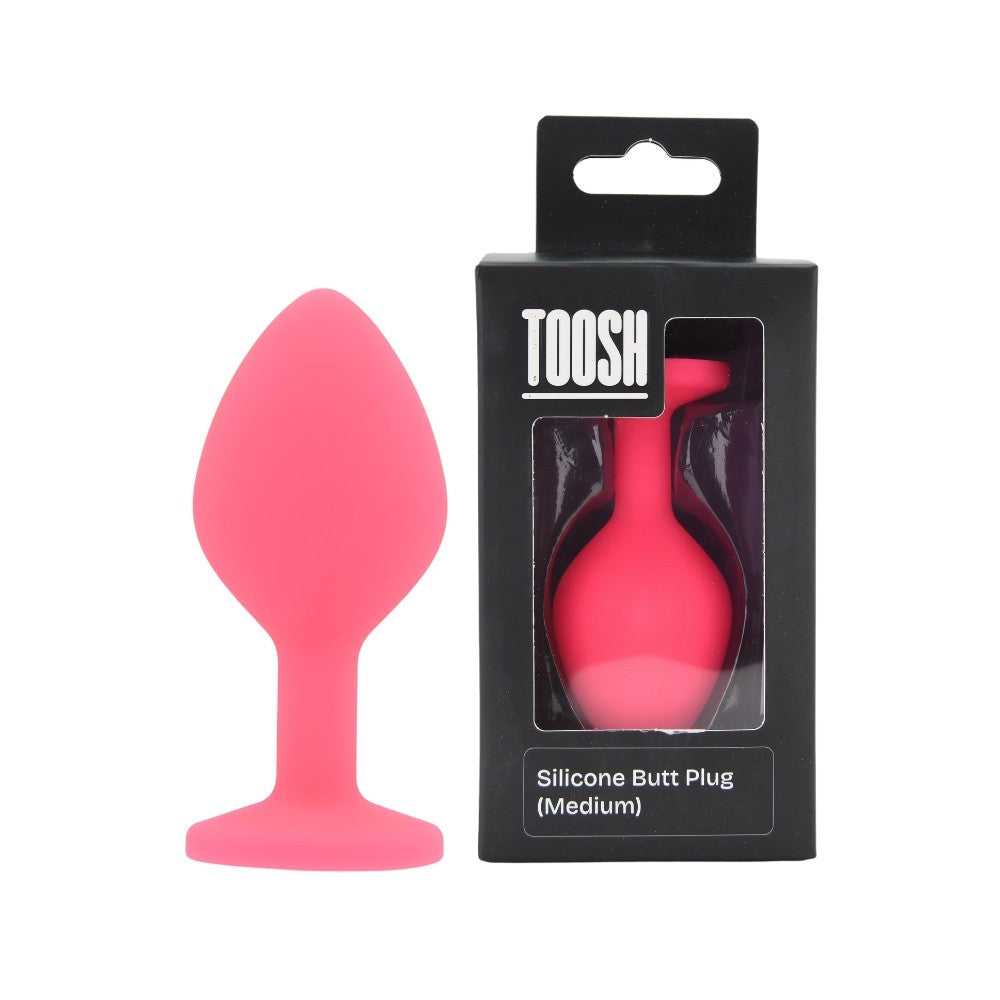 Toosh Pink Silicone Gem Butt Anal Plug Prostate BDSM Small Medium Large Set