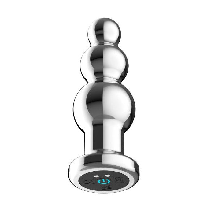 Toosh Remote Controlled Metal 10 Speed Vibrating Anal Beads Butt Plug P-Spot
