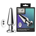 Toosh Remote Controlled Metal 10 Speed Vibrating Anal Butt Plug USB P-Spot BDSM