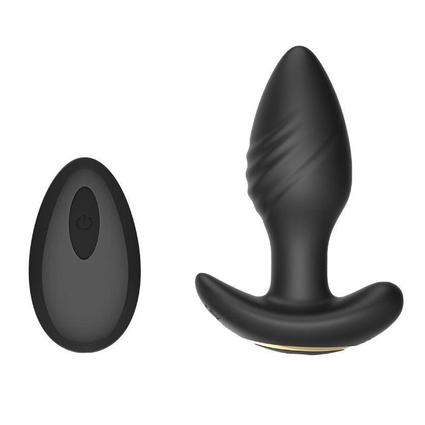 Toosh Remote Controlled Silicone Rotating Vibrating Butt Plug 10 Speed BDSM