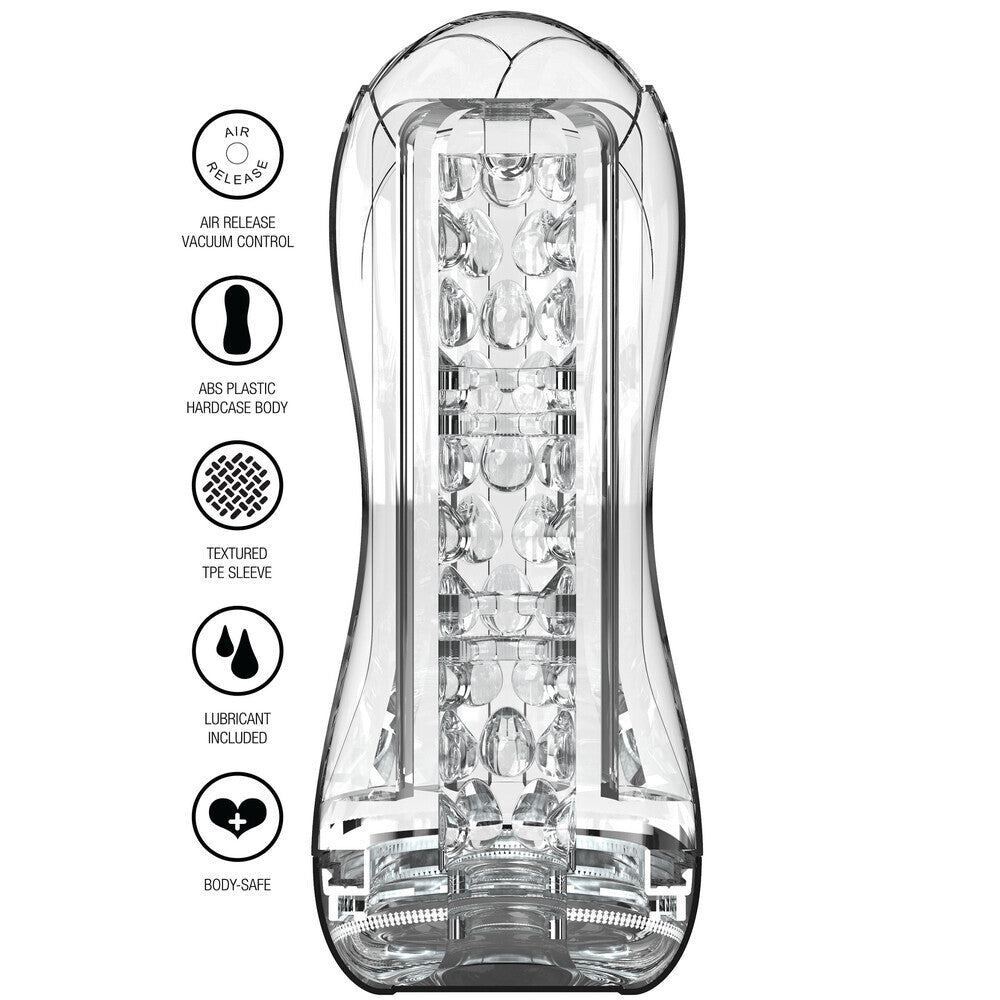 ToyJoy Hero Clear Big Blast Vacuum Stroker Realistic Male Suction Masturbator
