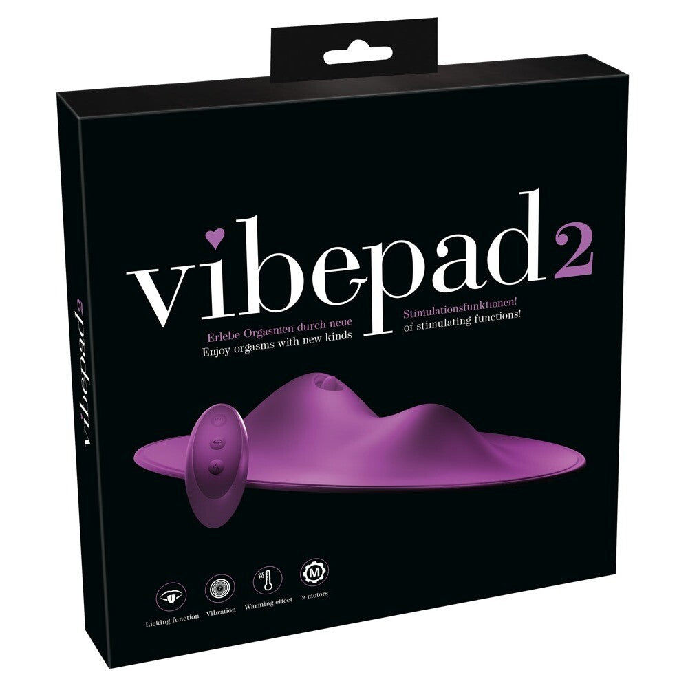 VibePad 2 Clitoral Licking Vibrating Pad Ride On Warming Cushion Vibrator Waterproof Massager