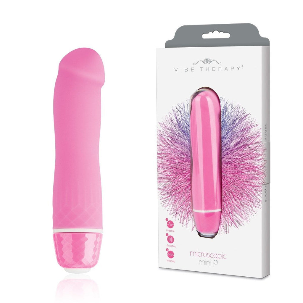 Vibe Therapy Mini P Penis Bullet 7 Speed Clitoral Vibrator Waterproof Silicone