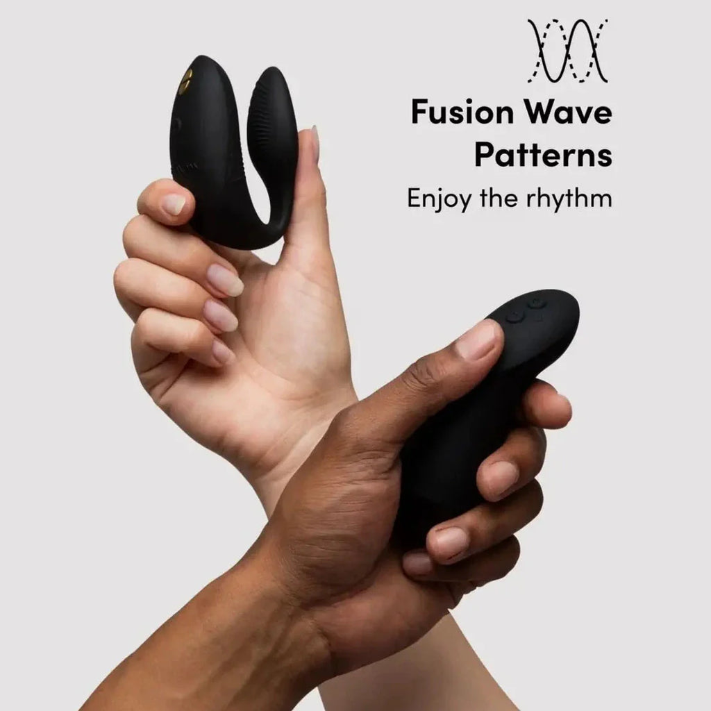 We-Vibe Chorus Pro Satin Couples Remote Controlled Silicone Vibrator Black