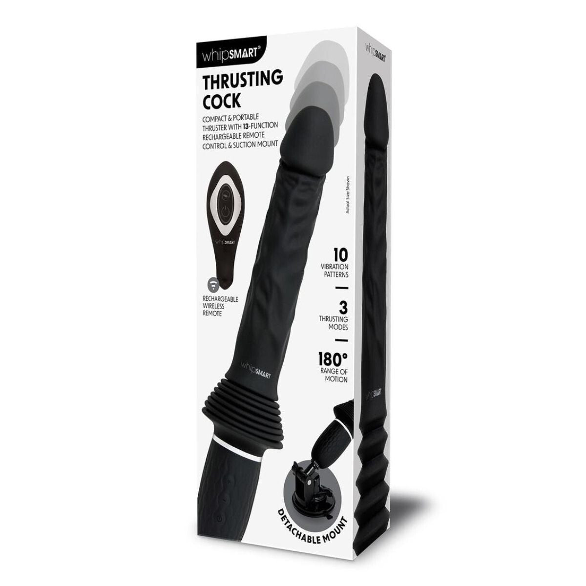 Whipsmart Girthy Realistic Remote Control Thrusting Sex Machine Dildo Vibrator