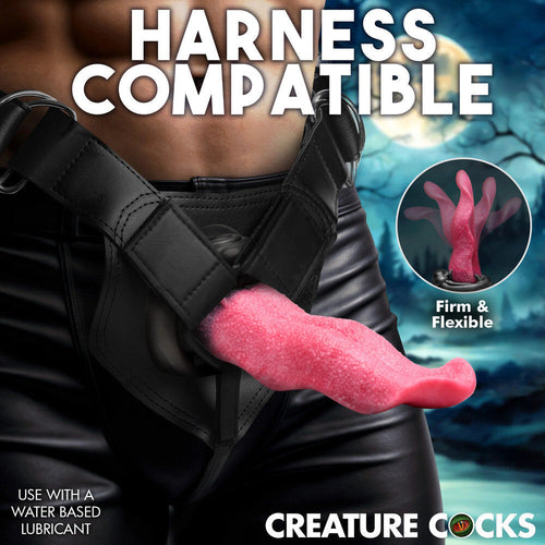 Creature Cocks Wolfs Lick Maw Silicone Fantasy Monster Tongue Dildo Strap-on Harness Compatible