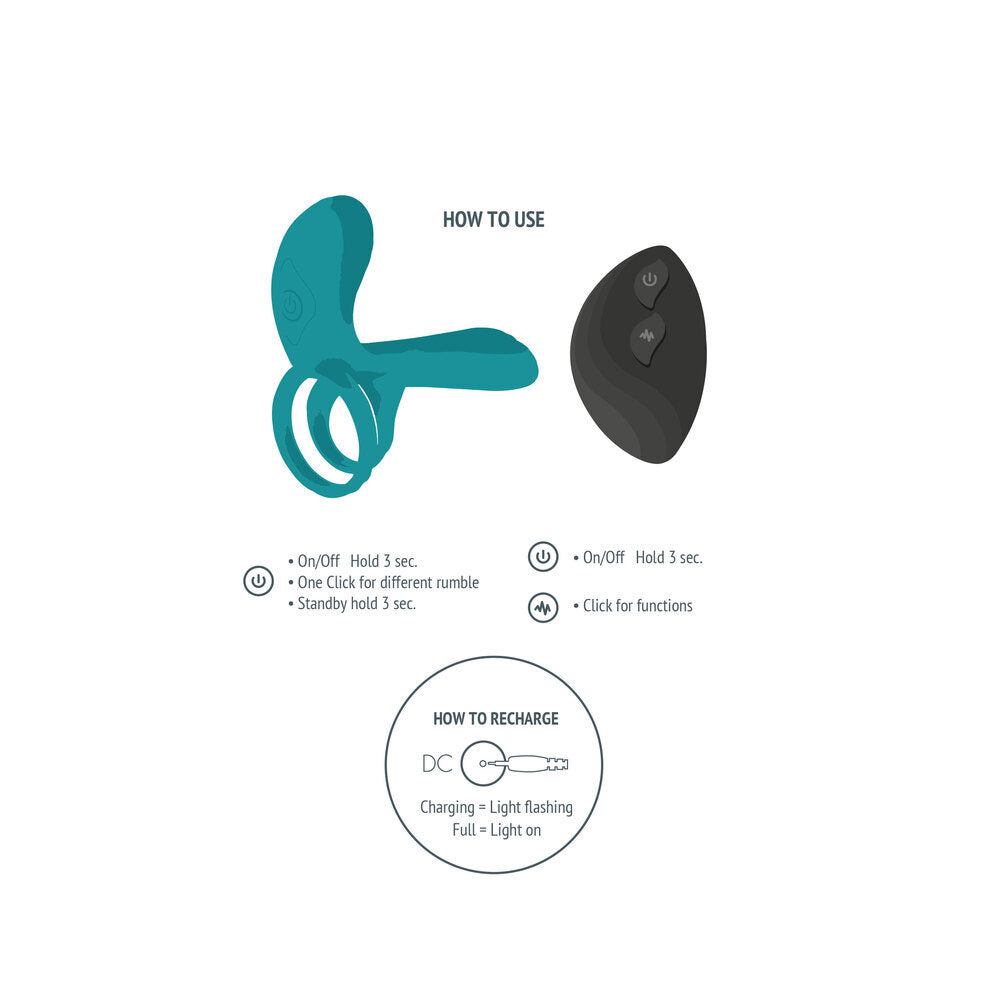 Xocoon Couples Sex Vibrator Cock Ring G-Spot Clitoris Double Penetration Partner