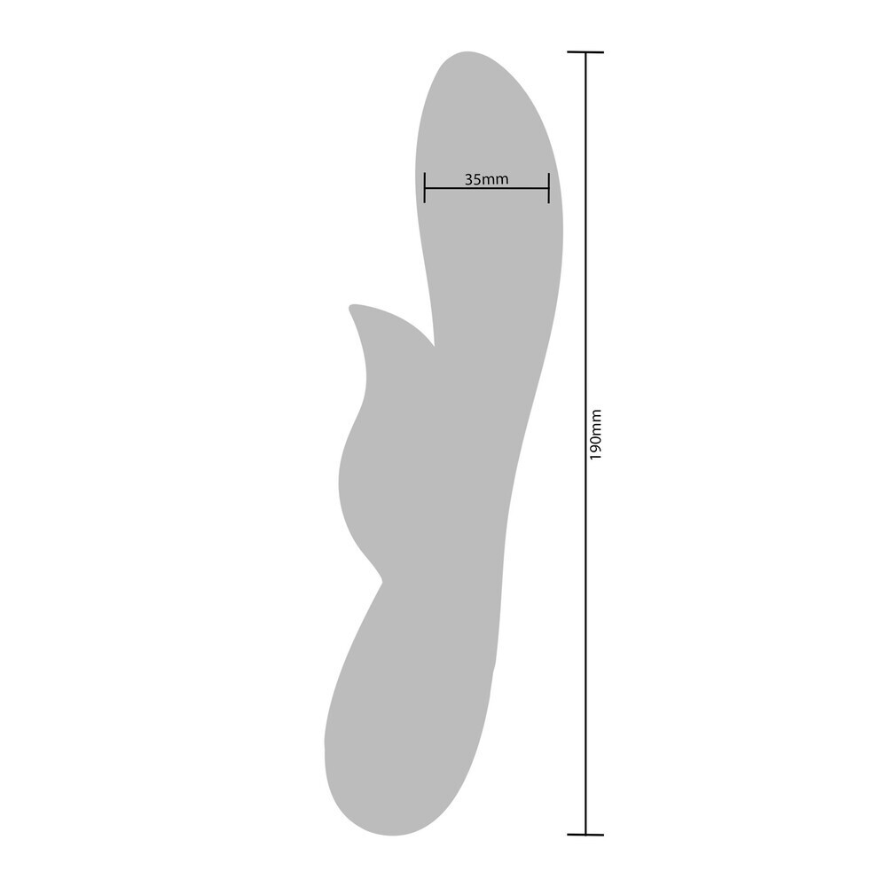 Xocoon Unchained Love Clitoris G-Spot 7.4 Inch Purple Rabbit Wand Vibrator Silicone